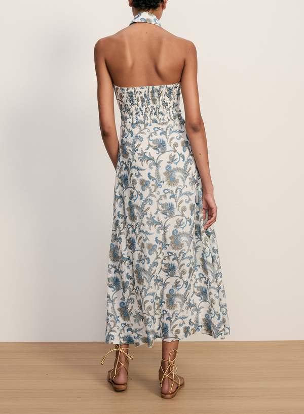 Veronica Beard Mackey Dress with Smocking Dress - Dove Multi