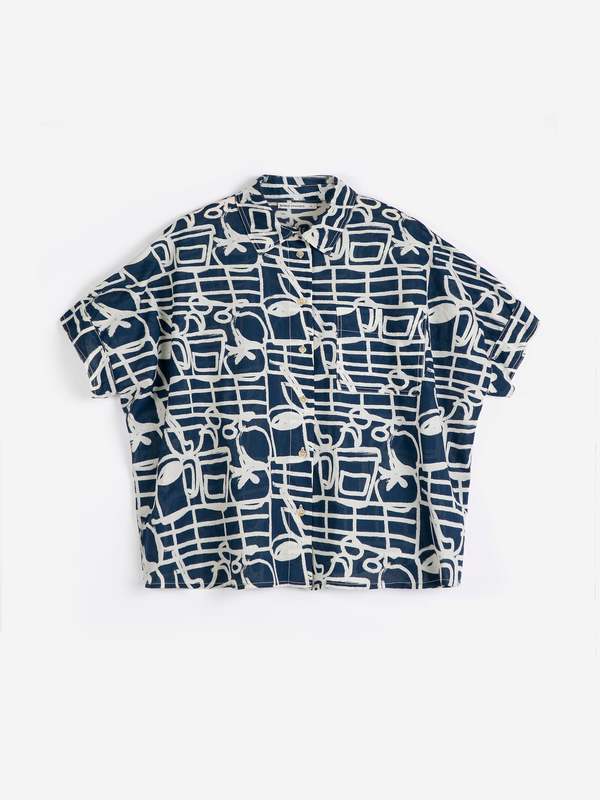 Bobo Choses Cookery Festival Pattern Oversize Shirt