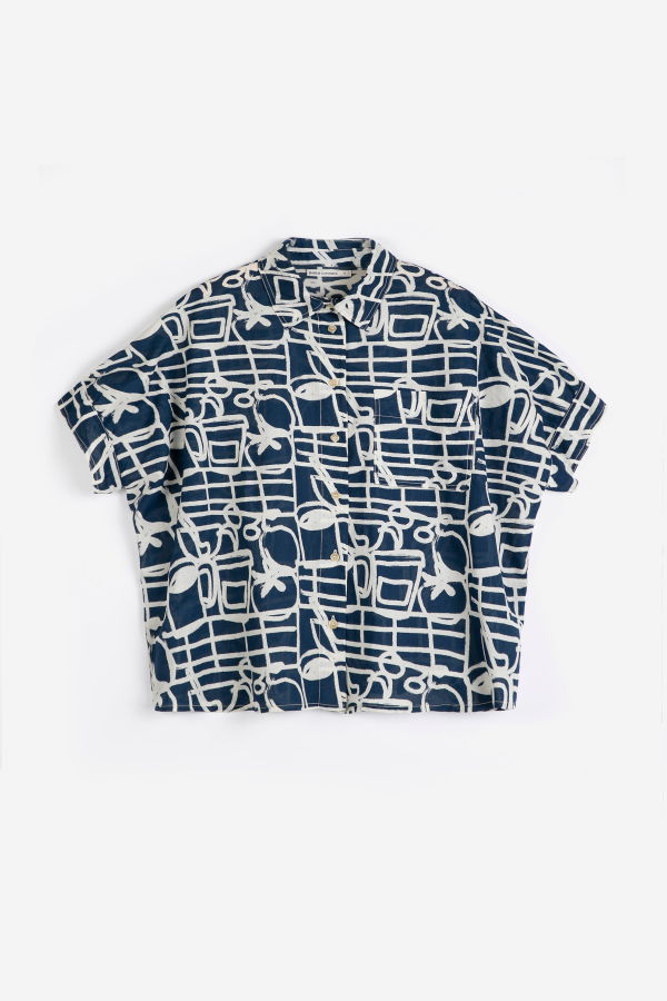 Bobo Choses Cookery Festival Pattern Oversize Shirt