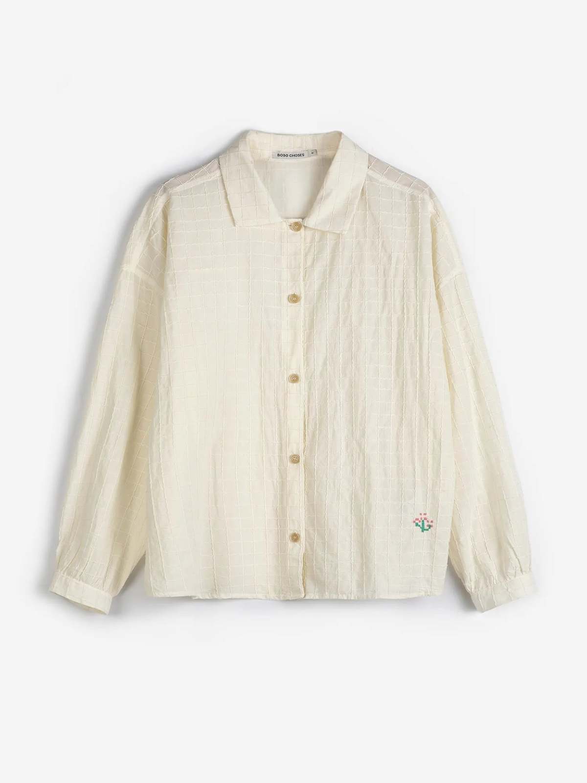 Bobo Choses Organic Cotton Square Collar Blouse - Image 4 of 4