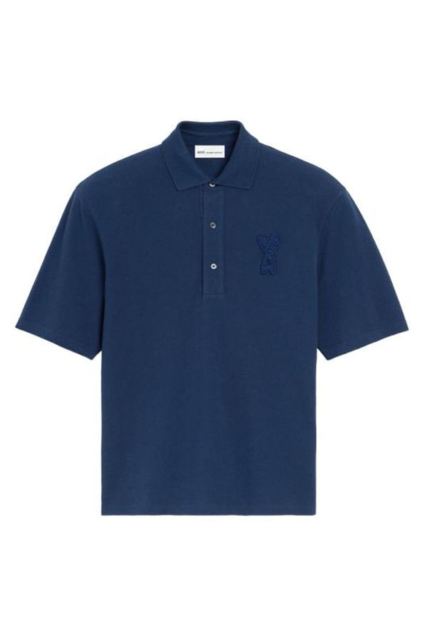 AMI UPL428JE0221A021 Polo Shirt - Ink
