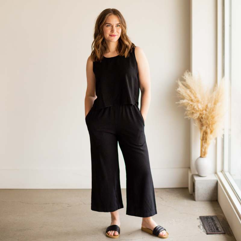 me and arrow Wide Pant - Black