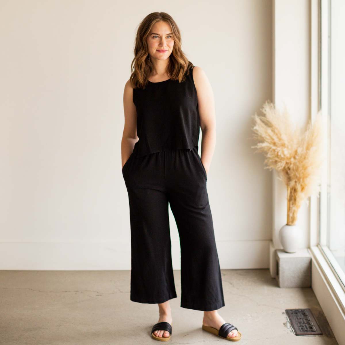 me and arrow Wide Pant - Black - Image 3 of 6