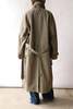 Tibi Double Collar Frank Trench Coat - Dark Hazelnut - Thumbnail 6