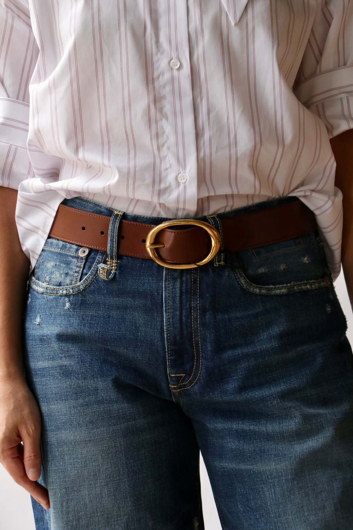 TWP Wide Belt - Dark Luggage - Image 1 of 2