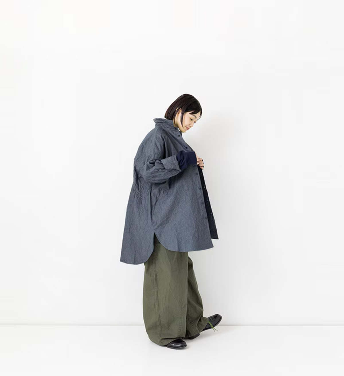 Veritecoeur Timeless Long Shirt - Indigo - Image 2 of 2