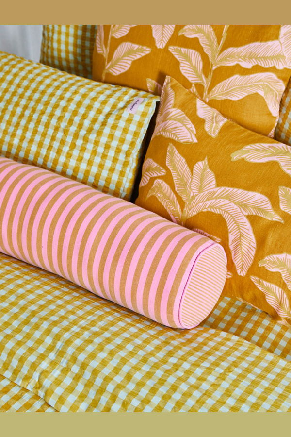 Mosey Me Lilac Sprout Bolster Cushion