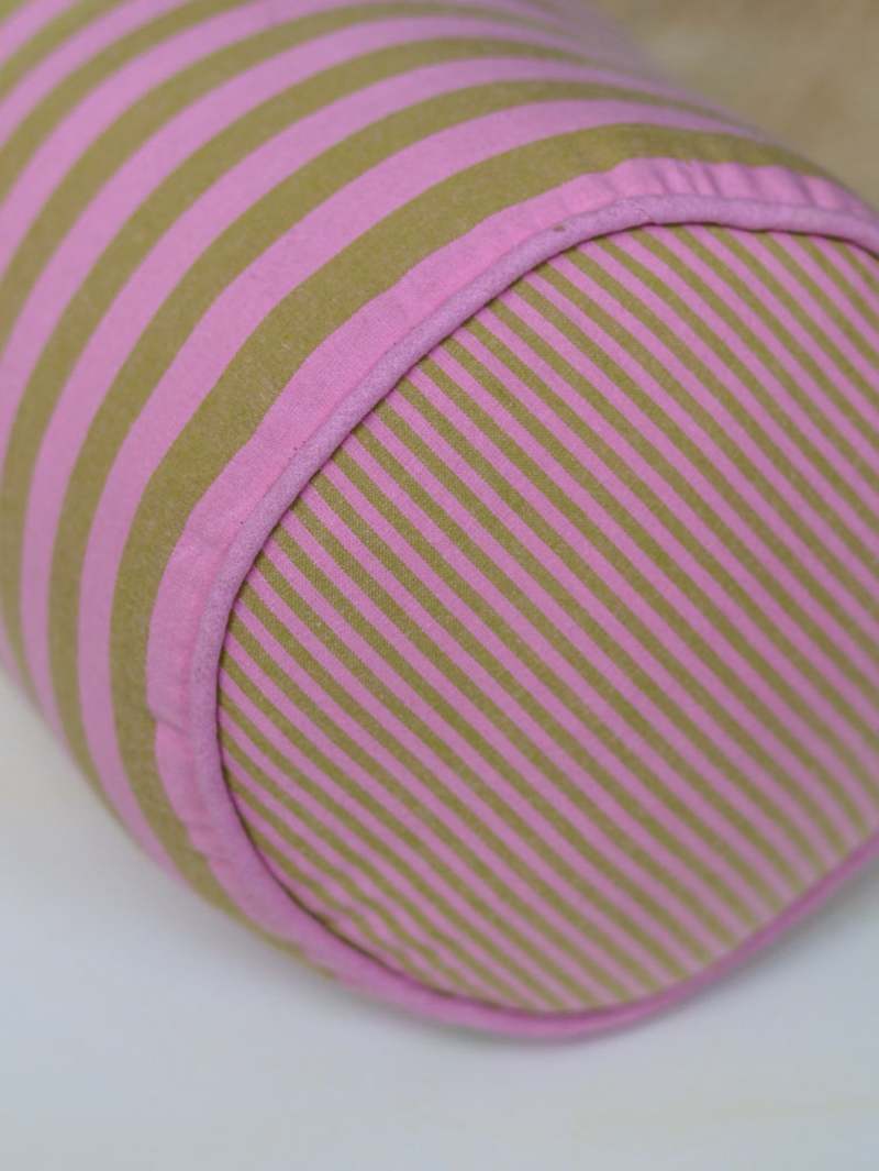 Mosey Me Lilac Sprout Bolster Cushion