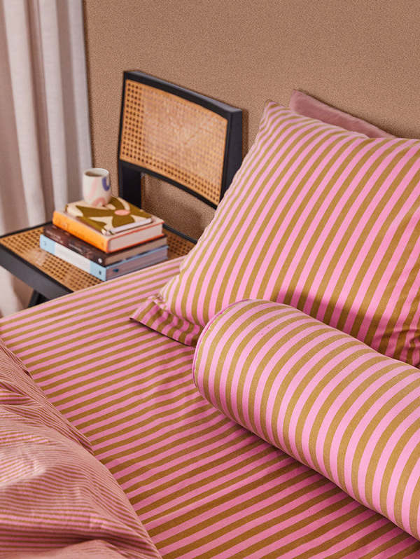 Mosey Me Lilac Sprout Bolster Cushion