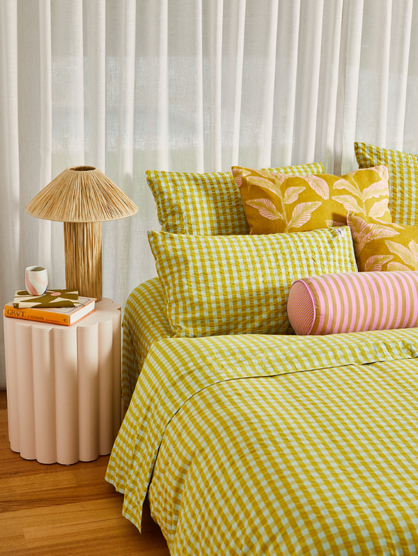 Mosey Me Lilac Sprout Bolster Cushion