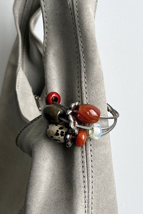 CoutuKitsch Beaded Key Ring Keychain