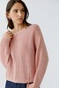 OUI FASHION Tricot Fil Ruban Sweater - Dusty Rose - Thumbnail 1