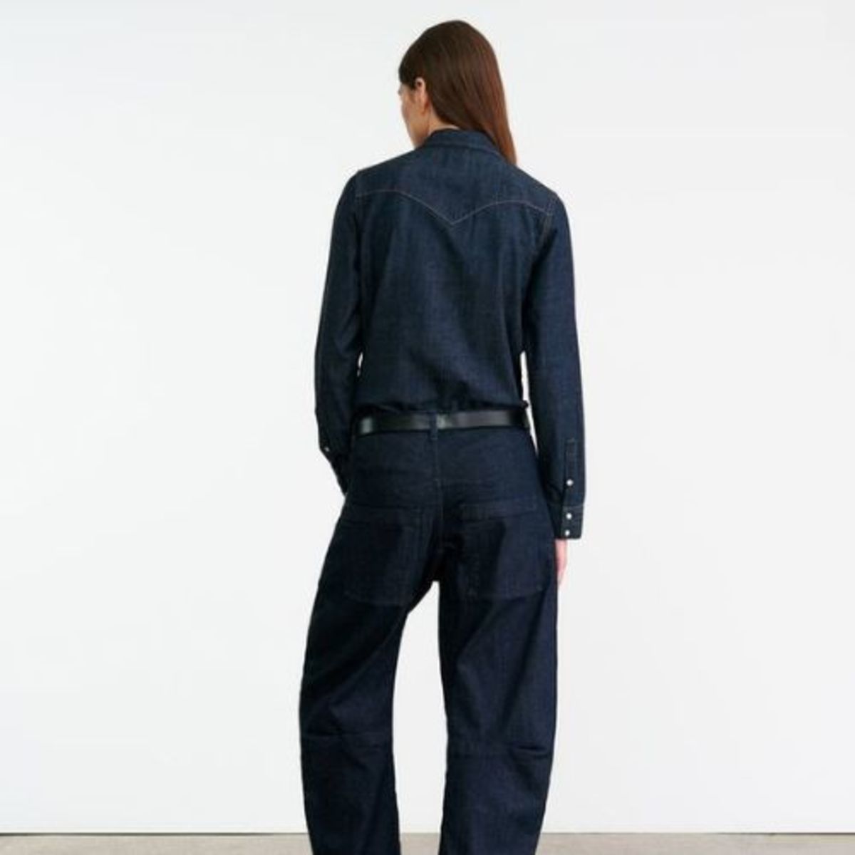 Nili Lotan Travis Shirt - Indigo Rinse - Image 7 of 7