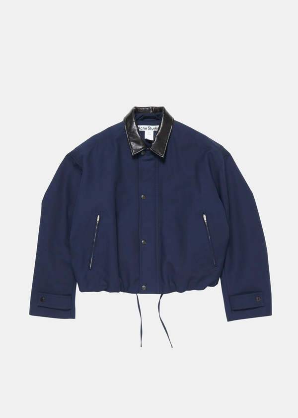 Acne Studios Nave Twill Bomber Jacket - Navy