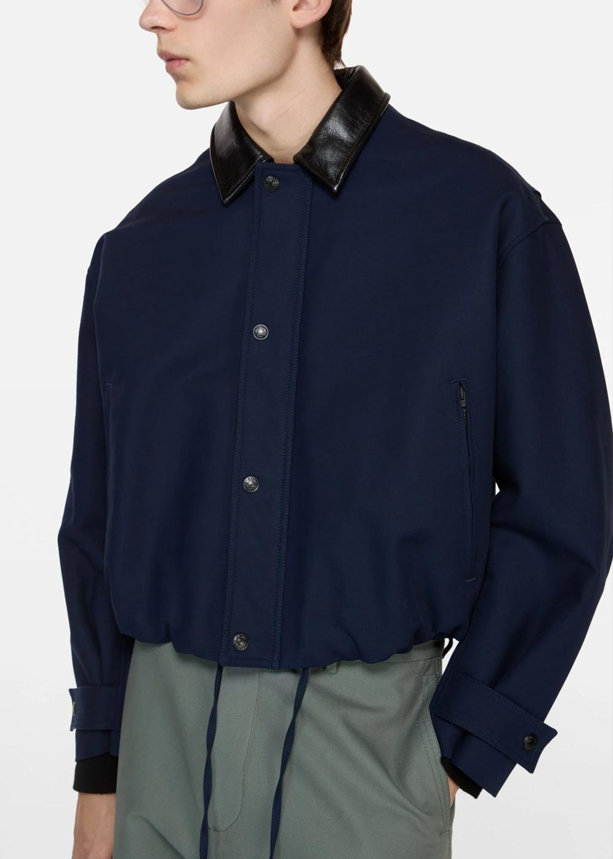 Acne Studios Nave Twill Bomber Jacket - Navy - Image 4 of 4