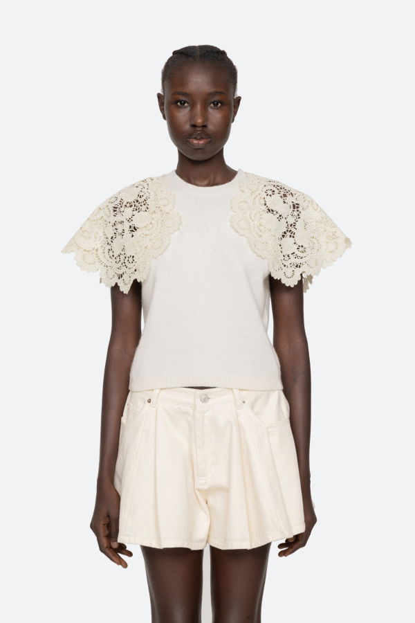 Sea NY Sofia Sweater - Cream