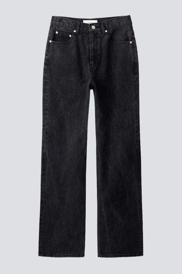 Dunst Black Relaxed Flared Jeans