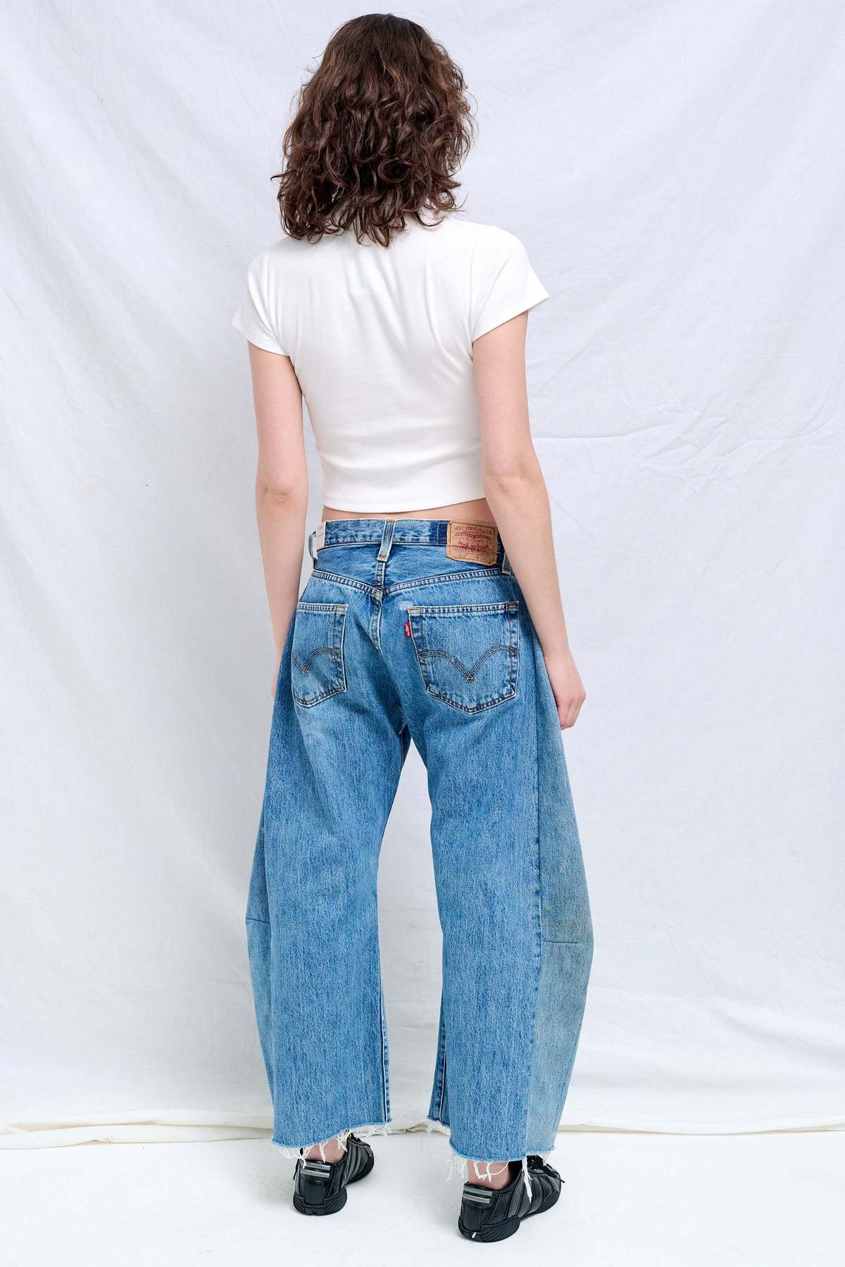 Assembly White Slim Fit Mock Neck T-Shirt Top - White - Image 3 of 3