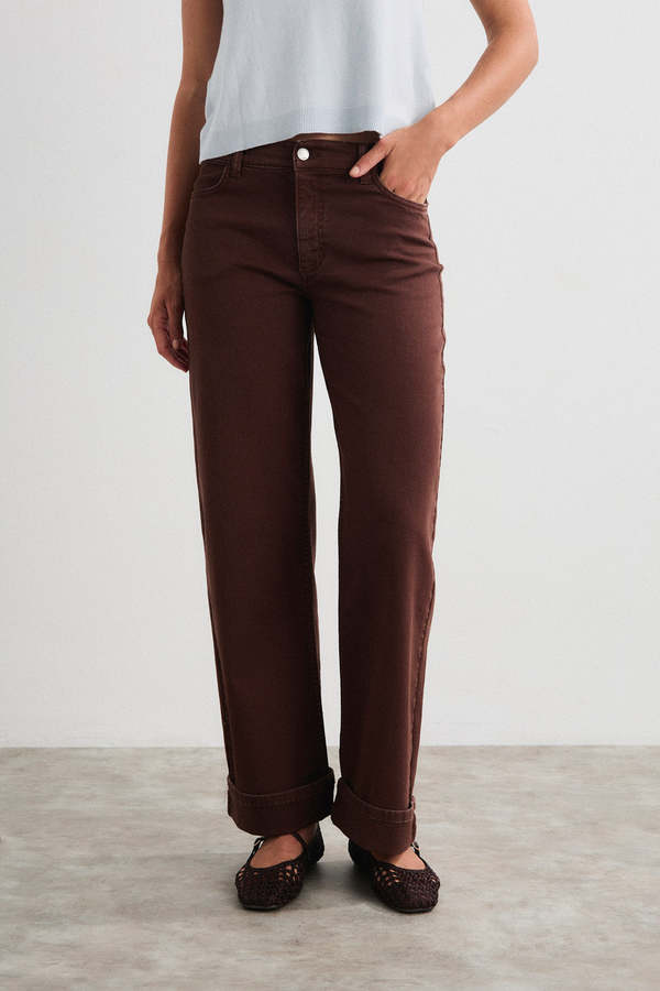 Mus & Bombon Wagyl Trousers - Brown