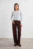 Mus & Bombon Wagyl Trousers - Brown - Thumbnail 3