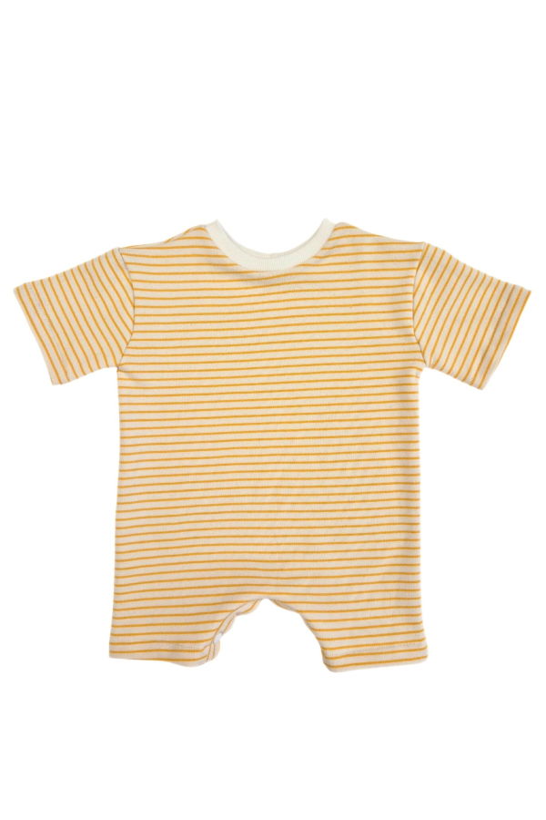 KIDS Kid's Stuff [Trucs d'enfants] Grow With Me Romper - Mango Stripes