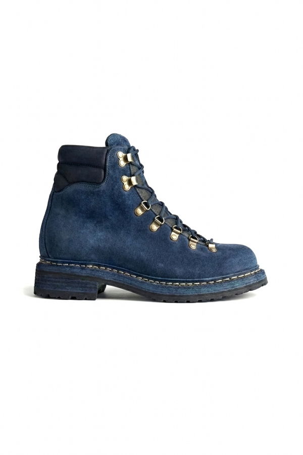 Guidi Horse Reverse Leather 19M Hiking Boots - Blue