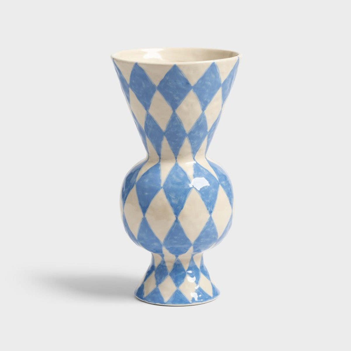 &Klevering Rhombic Vase - Blue - Image 1 of 3
