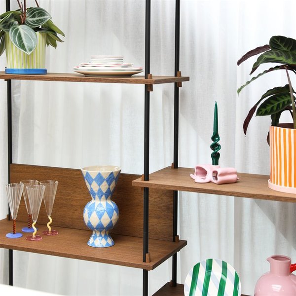 &Klevering Rhombic Vase - Blue