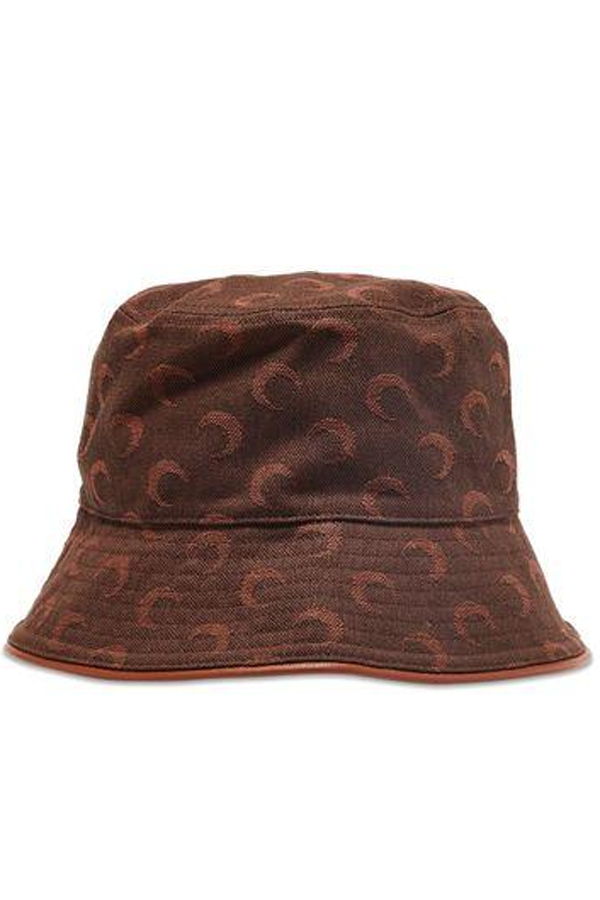MARINE SERRE Bucket Hat - Brown