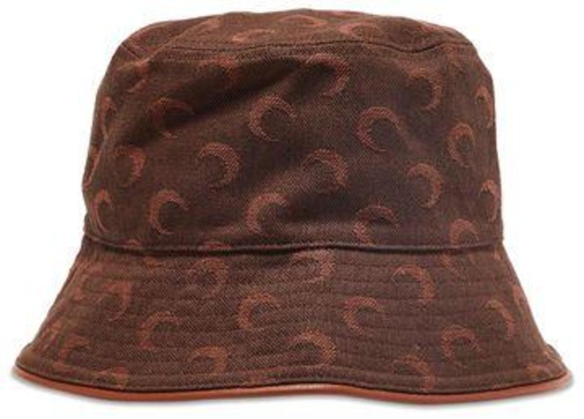 MARINE SERRE Bucket Hat - Brown - Image 1 of 3