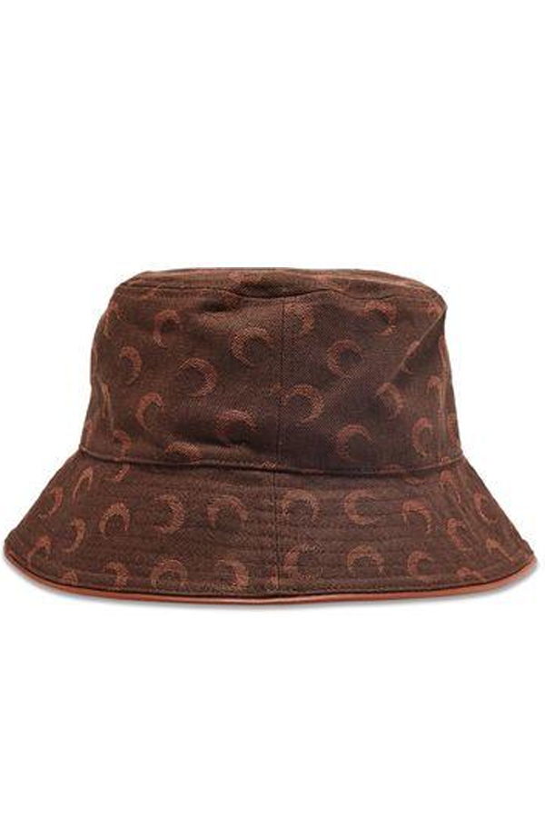 MARINE SERRE Bucket Hat - Brown