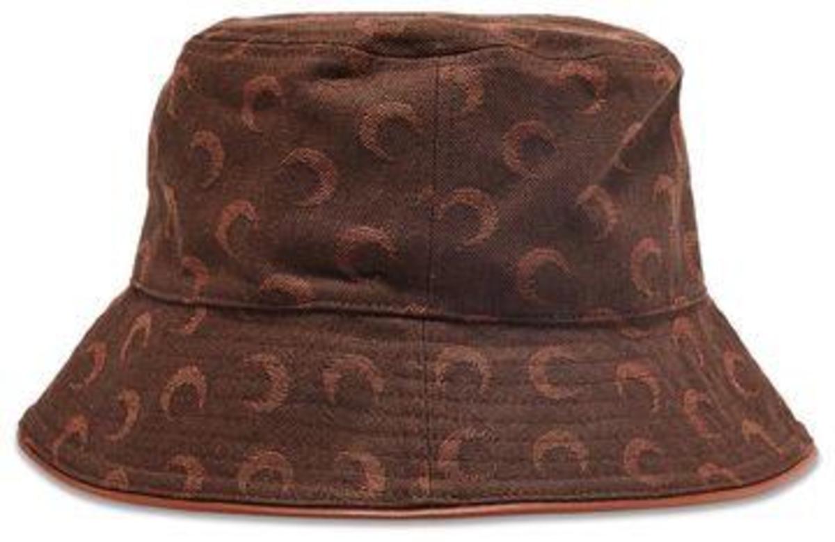 MARINE SERRE Bucket Hat - Brown - Image 2 of 3