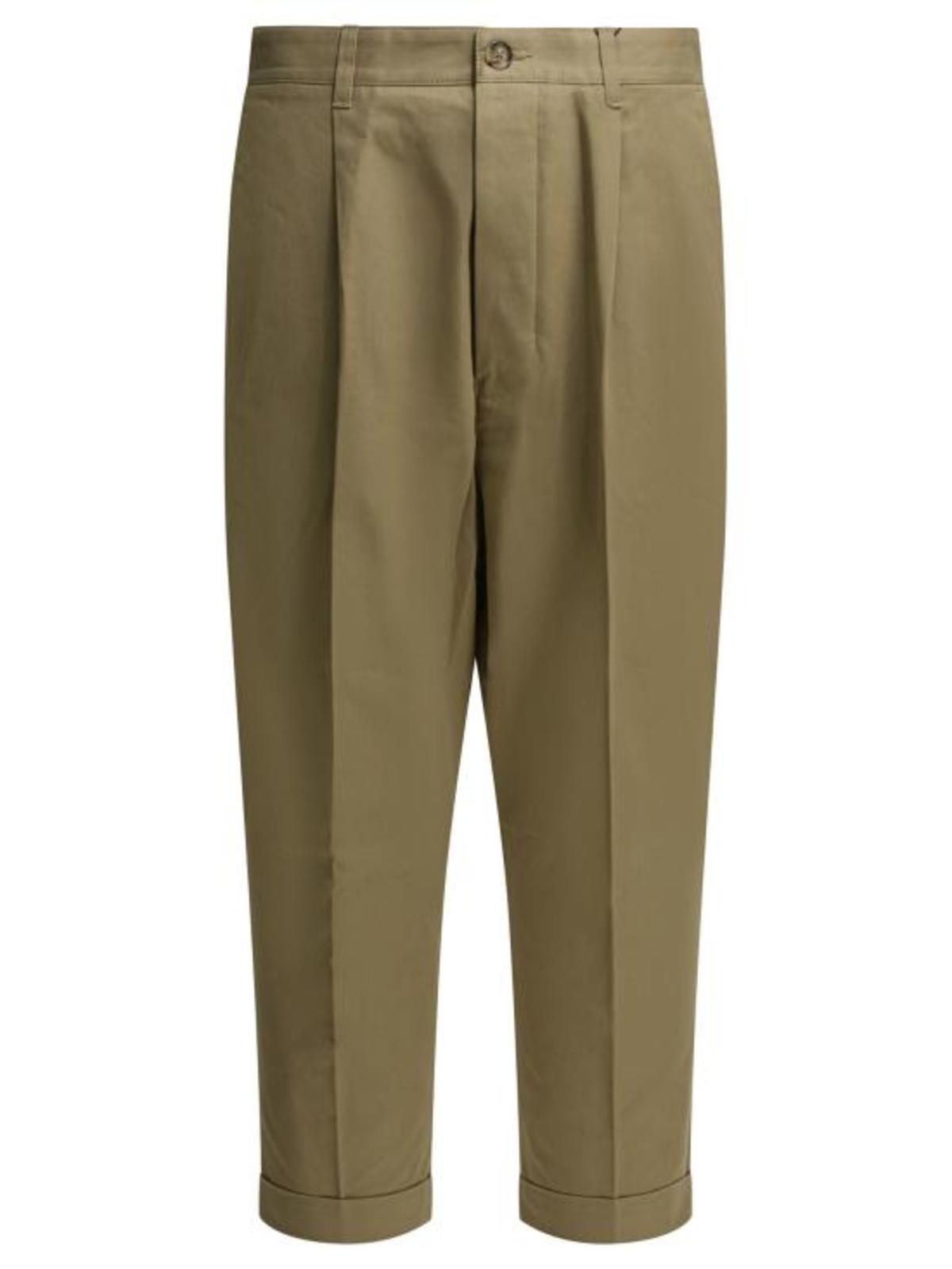 AMI HTR121CO0132A036 Straight Pants - Taupe Beige - Image 1 of 4