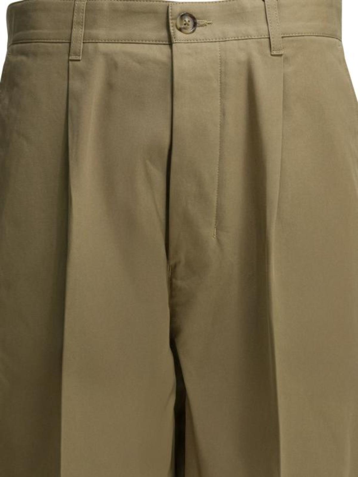 AMI HTR121CO0132A036 Straight Pants - Taupe Beige - Image 3 of 4