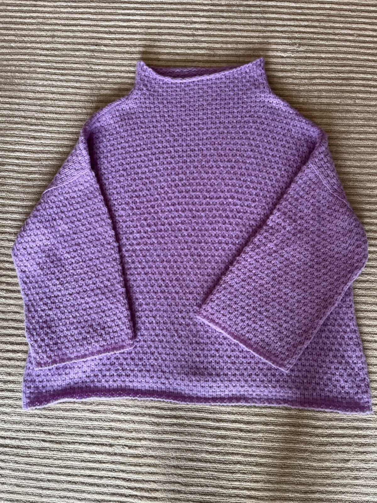 Ali Golden Turtle Neck Sweater - Lilac - Image 3 of 3
