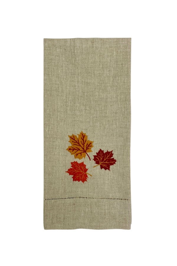Maison d'Haiti Autumn Leaves Tea Towel