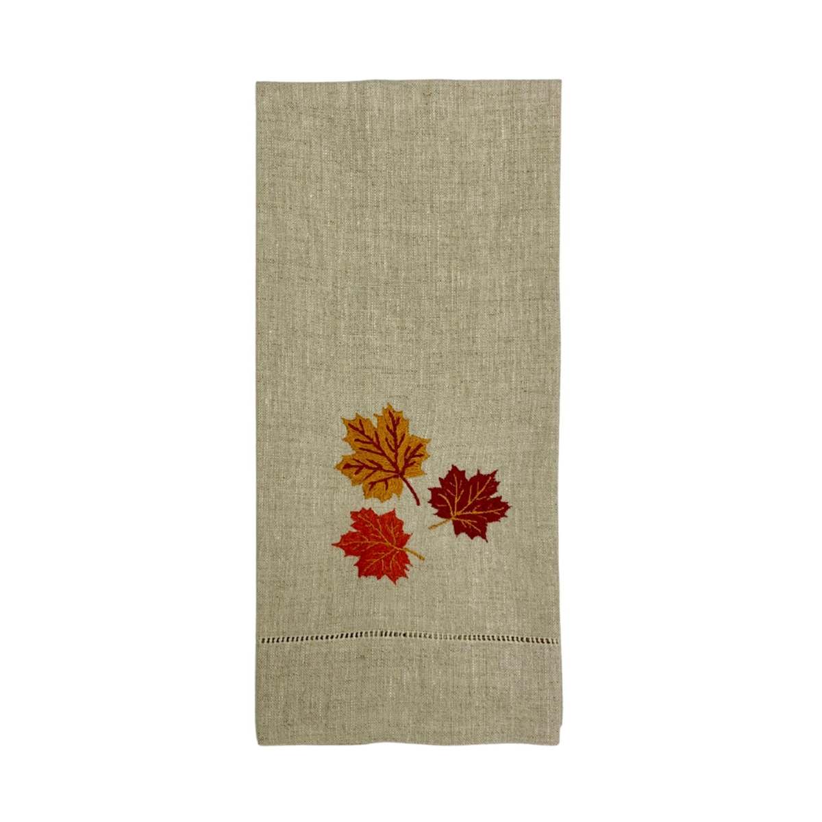 Maison d'Haiti Autumn Leaves Tea Towel - Image 1 of 3