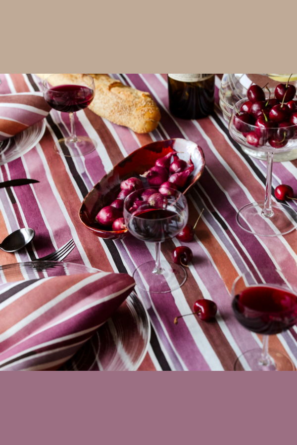 Goldie Home Lisbon Stripe Tablecloth