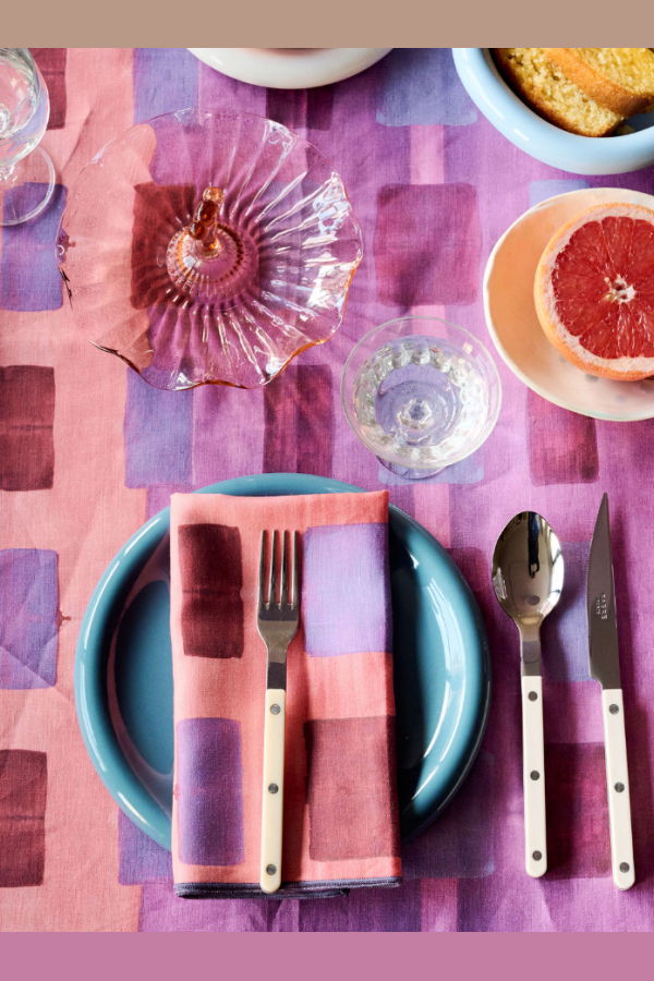 Goldie Home Tapestry Tablecloth - Pink