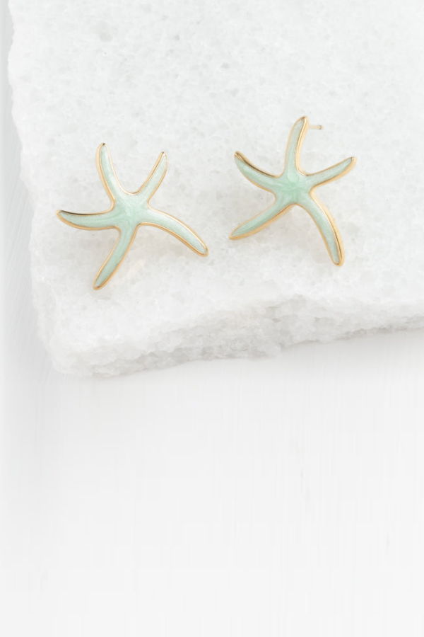 Starfish Project Starfish Hope Studs in Mint Earrings
