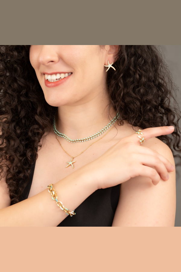 Starfish Project Starfish Hope Studs in Mint Earrings