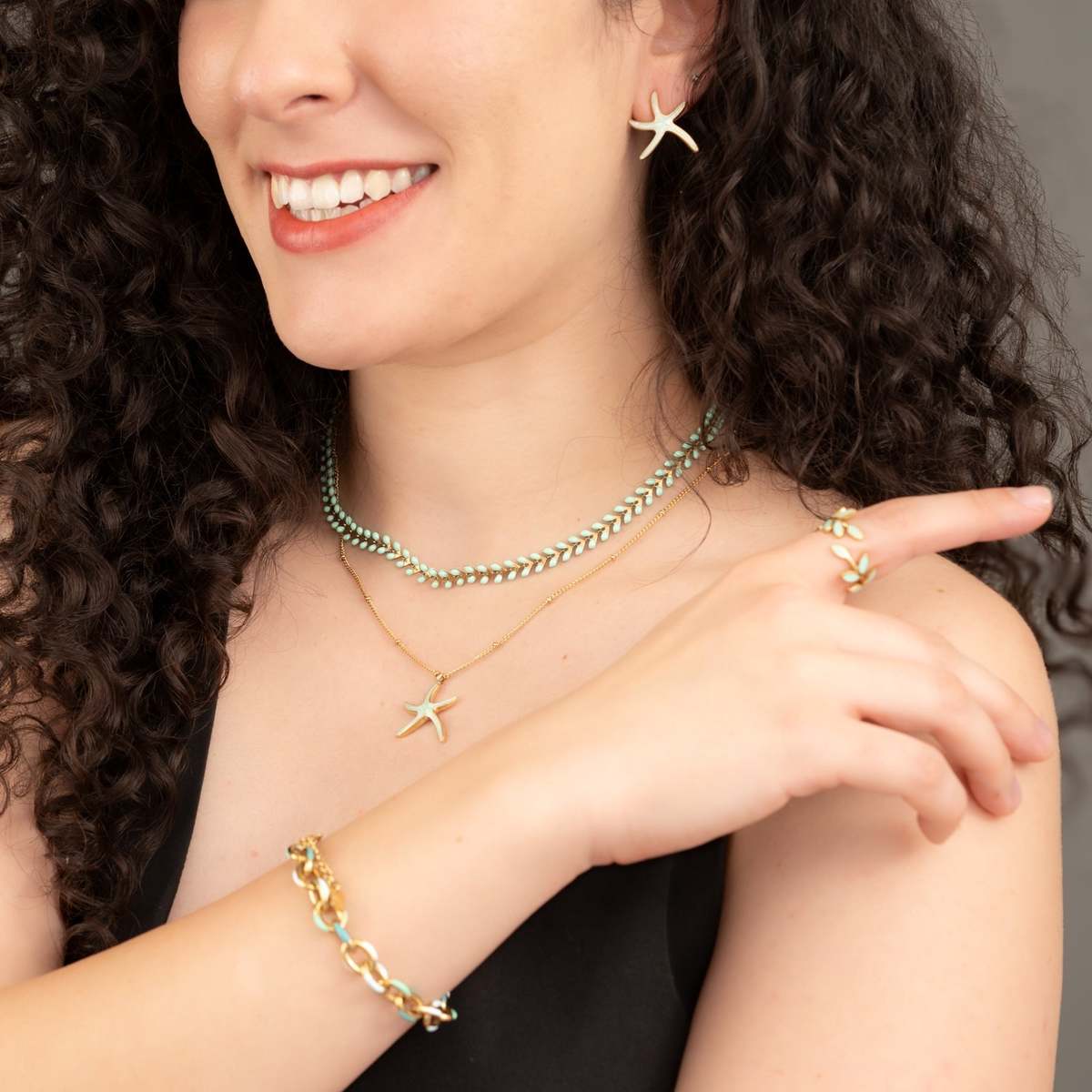 Starfish Project Starfish Hope Studs in Mint Earrings - Image 2 of 5