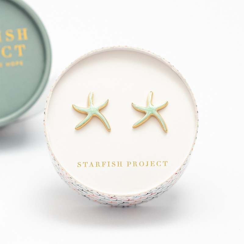 Starfish Project Starfish Hope Studs in Mint Earrings