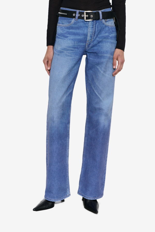 Our Legacy Wata Cut Jeans - Digital Blue Aurora Print