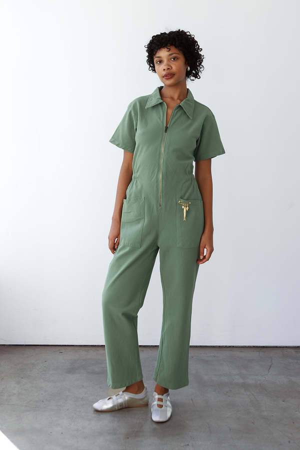 Noble Utility Suit Jumpsuit - Sea Glass