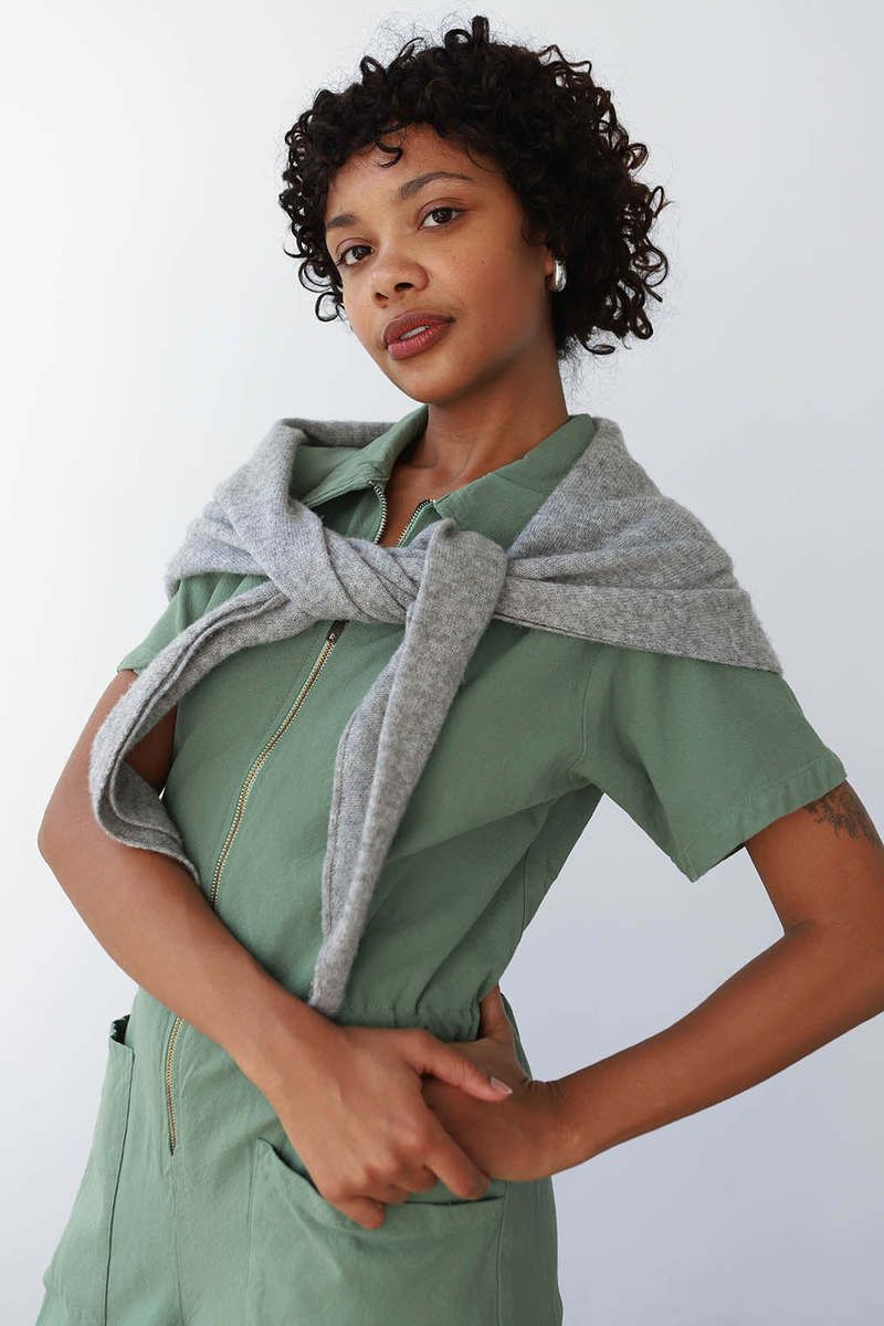 Noble Utility Suit Jumpsuit - Sea Glass