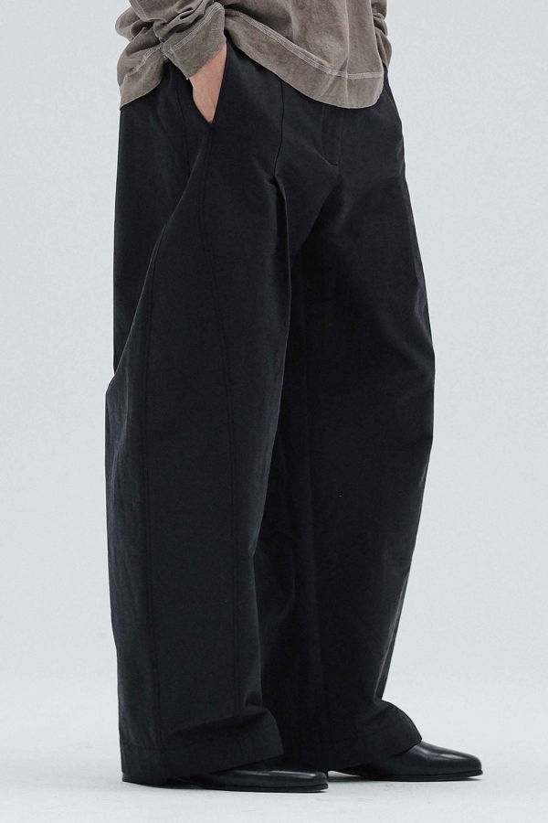 Attempt Double Pleated Vase Pants