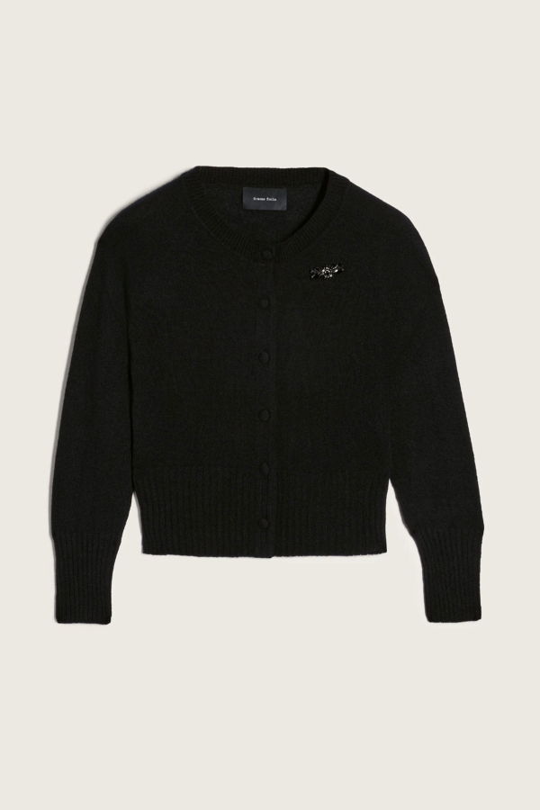 Simone Rocha Embellished Relaxed Cashmere Cardigan