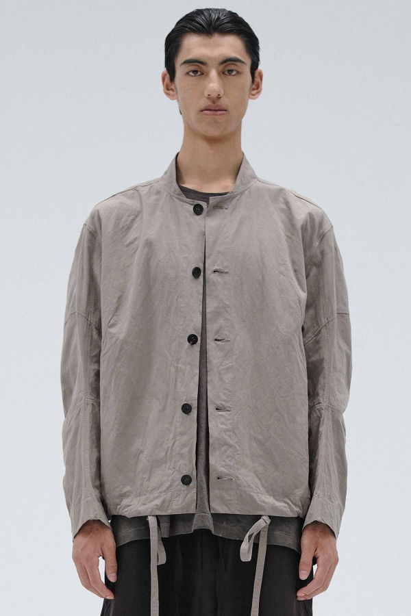 Attempt Mud Mandarin Blouson Jacket