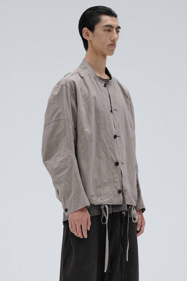 Attempt Mud Mandarin Blouson Jacket